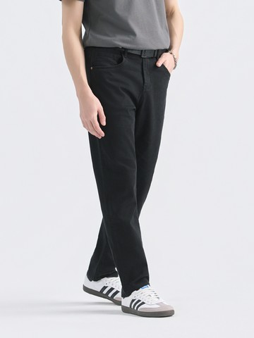 修身小直筒彈性牛仔褲