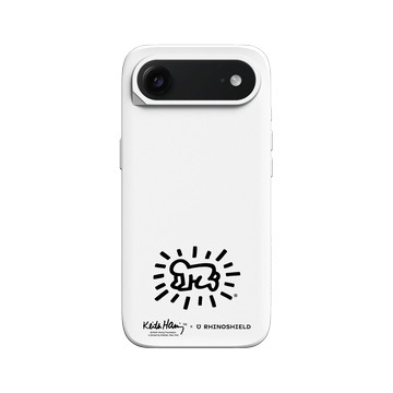 iPhone Air SolidX 白 - Keith Haring - 發光的嬰兒®