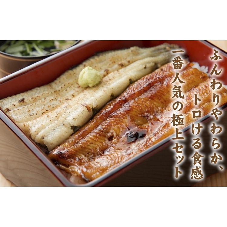 蒲焼き1本＆白焼き1本 国産 真空パック 浜名湖 長焼き 2人前  送料無料