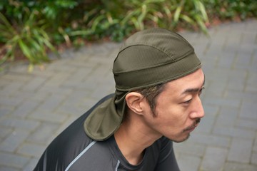 日本製 CHARM 涼感抗UV吸汗防曬護頸內襯帽