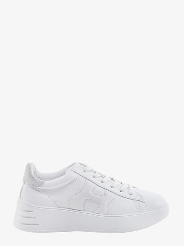 Leather sneakers with glittered patch - HOGAN - gender_Woman