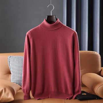 【米蘭精品】羊毛毛衣長袖針織衫-休閒保暖打底經典男上衣11色74hn6