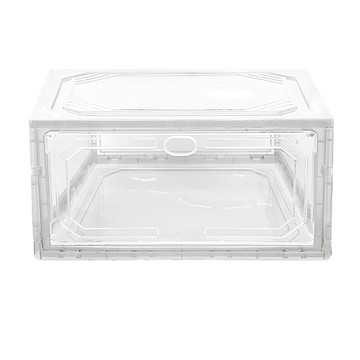 升級版 翻蓋磁吸鞋盒 大號 ABS+PP材質  透明  1個