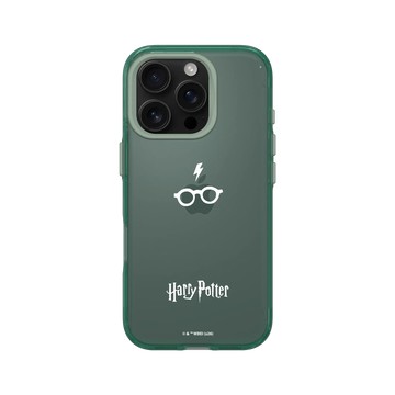 iPhone 16 Pro Clear 憂墨綠 - 哈利波特 Harry Potter - 閃電與眼鏡圖案