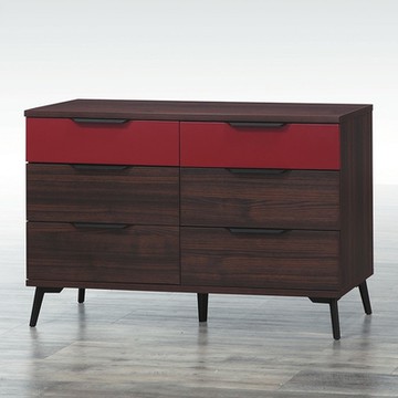 AS DESIGN雅司家具-壁卡鎖六斗櫃121*40*79cm