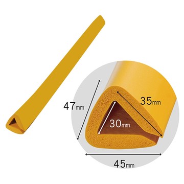 【日本CAR-BOY】插入式護條90cm內寬30mm(黃)