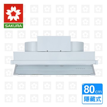 櫻花牌 SAKURA 渦輪變頻全隱藏式烤漆除油煙機 80cm DR-3590AL 限北北基安裝配送 (不含林口 三峽 鶯歌)