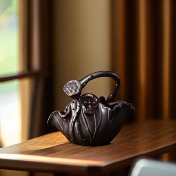 創意蓮蓬品香道復古帶蓋吊掛防燙手工提籃式香薰爐家用室內熏香器