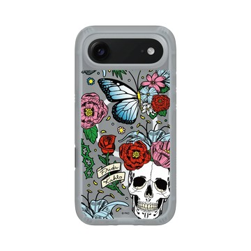 iPhone Air AirX 流變灰 - Frida Kahlo - 花骨骷顱頭