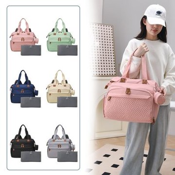 [米蘭精品] 現貨+預購 多功能媽媽包後背包防水包收納包待產包隨身大容量育兒包-乾濕分離女包包6色74me8