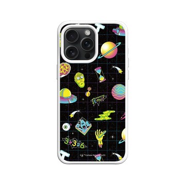 iPhone 15 Pro Max SolidX 白 - 瑞克和莫蒂 Rick and Morty - 太空圖鑑