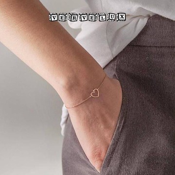 三件立減29🔥臺灣出貨🔥可開發票✅E057外貿飾品 時尚個性簡約愛心手鍊心形手環 簡單小清新飾品