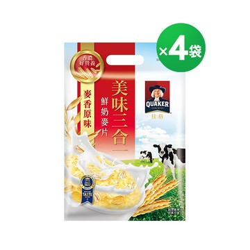 桂格麥香原味三合一麥片33gX10包X4袋