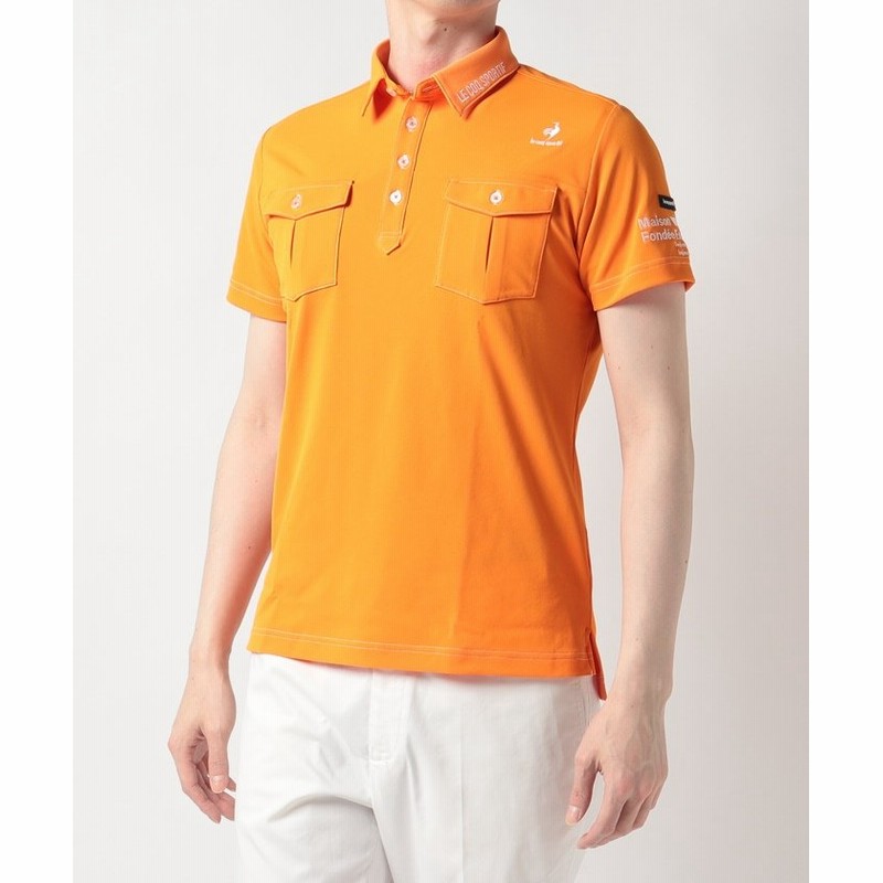le coq sportif GOLF/ルコックスポルティフゴルフ)サンスクリーンダブルポケット半袖ポロシャツ (吸汗速乾/UVケア(UPF15)/遮熱)/メンズ オレンジ 通販 LINEポイント最大7.0%GET | LINEショッピング le coq sportif GOLF/ルコックスポルティフゴルフ)サンスクリーンダブルポケット半袖ポロシャツ (吸汗速乾/UVケア(UPF15)/遮熱)/メンズ オレンジ 通販 LINEポイント最大7.0%GET | LINEショッピング