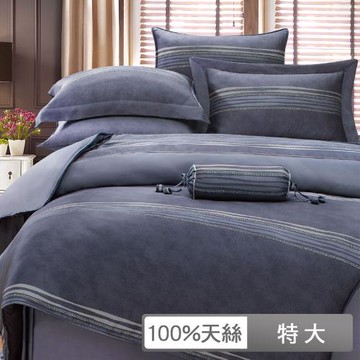 【貝兒居家生活館】100%天絲四件式兩用被床包組 (特大雙人/伯爵)