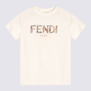 Fendi White Cotton T-shirt
