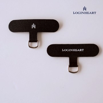 [LOGINHEART]經典黑．手機夾片．掛繩片 Strap Adapter