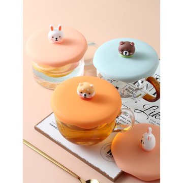 硅膠杯蓋大口徑杯子蓋硅膠杯蓋食品級早餐杯蓋子茶杯蓋通用防塵蓋