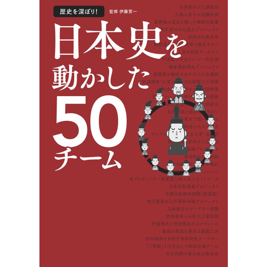 歴史を深ぼり! 日本史を動かした50チーム 電子書籍版   著者:伊藤賀一