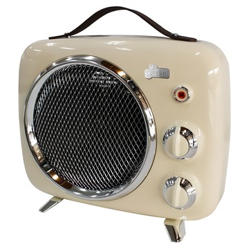 giaretti 珈樂堤 復古暖風電暖器 GL-1822 皮革提手 經典設計 防傾倒安全裝置  白色
