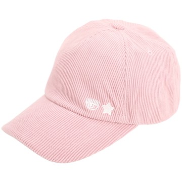 Chiara Ferragni Eye Star 刺繡眨眼星星燈芯絨棒球帽(粉色)