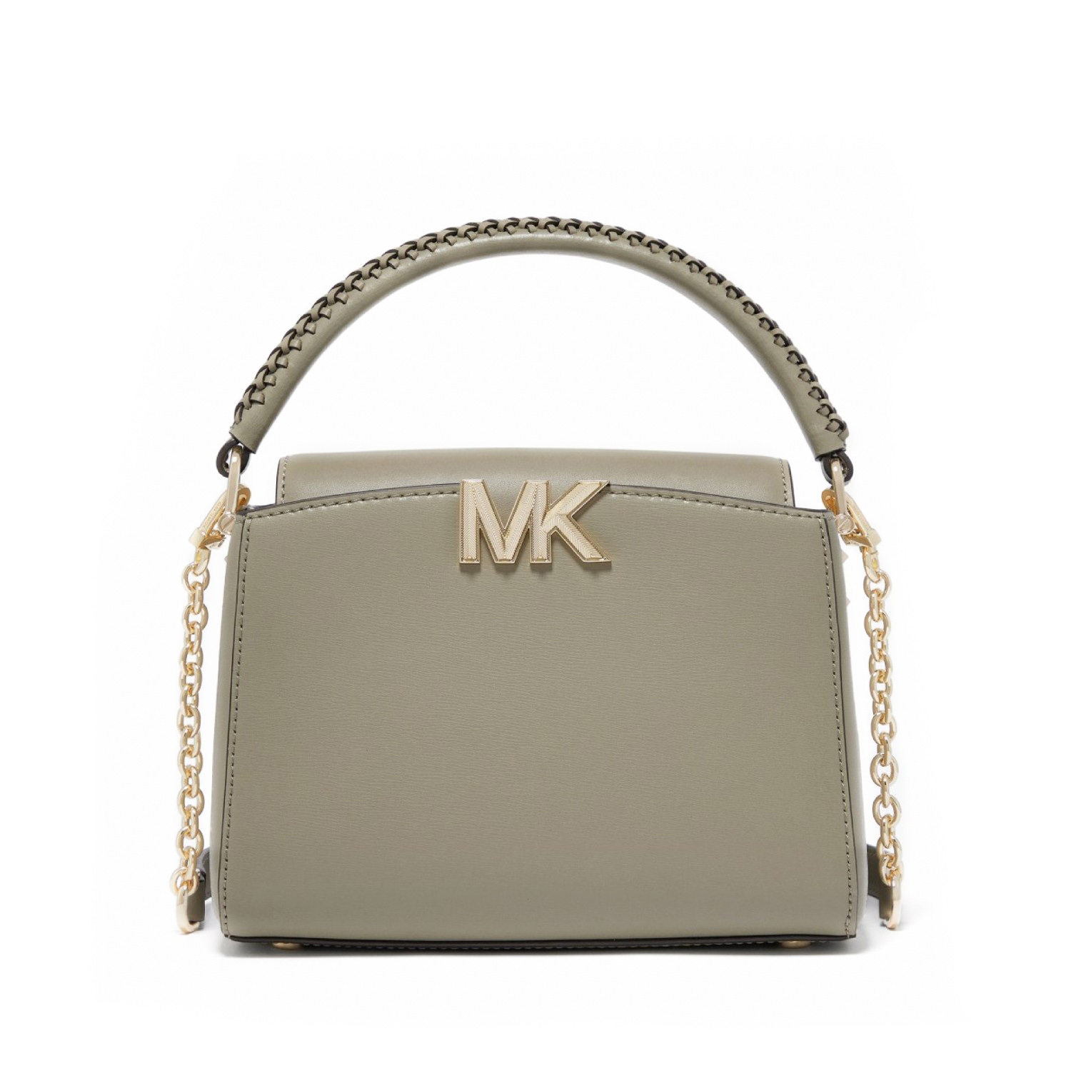 MICHAEL KORS Karlie 軍綠色皮革提包