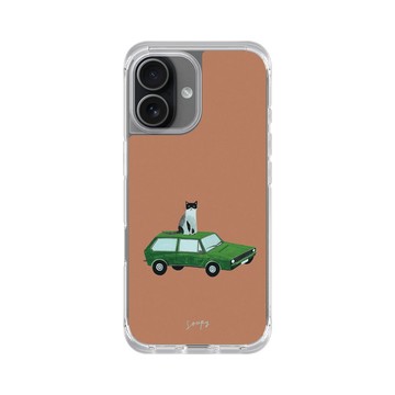 iPhone 17 ClearX (MagSafe 兼容) 晶透白 - Soupy Tang 湯舒皮 - Roof Seat