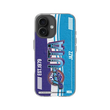iPhone 16 Clear 透明 - NBA - 復古球員卡-猶他爵士 Utah Jazz - Vintage Card