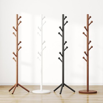 實木衣帽架衣架掛衣架落地臥室立式簡易衣服架子家用房間客廳掛包