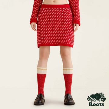 Roots女裝-率性生活系列 雪花迷你裙