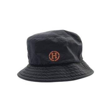 HERMES 愛馬仕 Fred H Circle 漁夫帽 黑色 帆布 【二手名牌BRAND OFF】