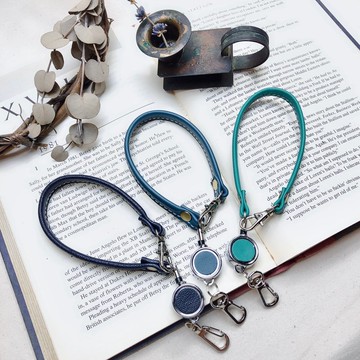 有格調。皮革伸縮扣短繩 - 識別證 / 鑰匙圈 / 悠遊卡