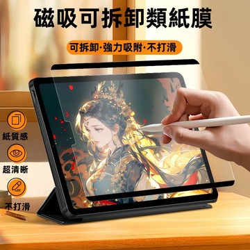 平板類紙膜 快拆磁吸 保護貼 適用 iPad 10 9 8 7 Air5 Air6 2024 mini6 10.9書寫紙