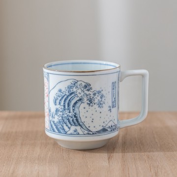 [快速出貨]【東京食器】祥瑞系列 染付北齋波 馬克杯 (400ml)｜父親節禮物｜入厝禮物 ｜生日禮物