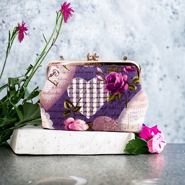 *【絕版特惠】艾拉蔓中方框扁珠口金小廢包-系列二