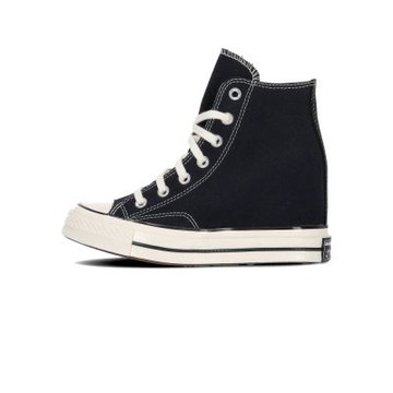 Converse Chuck 70 Wedge Hi 女鞋 黑色 內增高鞋墊 高筒 帆布鞋 休閒鞋 A12563C