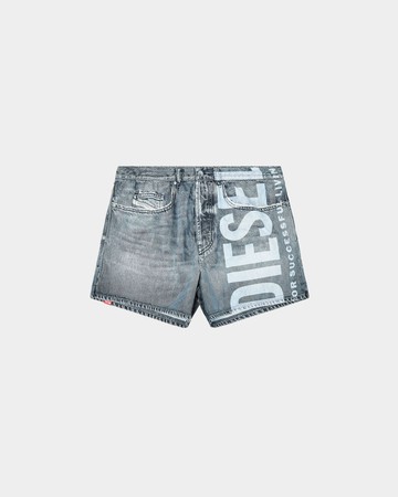 DIESEL 仿牛仔Logo泳褲 - L