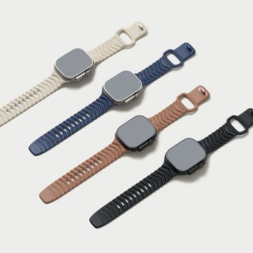 Ripple 氟橡膠 Apple Watch 運動錶帶 熔岩黑