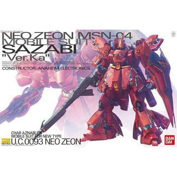 【鋼普拉】現貨 BANDAI 鋼彈 MG 1/100 MSN-04 SAZABI Ver.Ka 沙薩比 紅色慧星 夏亞