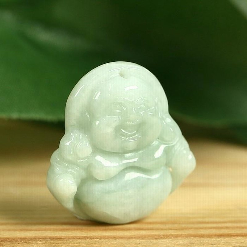 翡翠 お守り 布袋様 ジェイド ミャンマー 原石 天然石 七福神