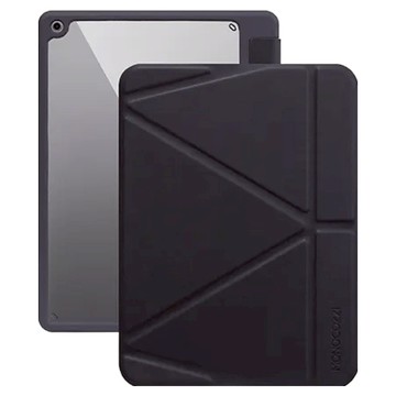MONOCOZZI 透明背板皮革保護套 9th  iPad 10.2  炭黑色  1個