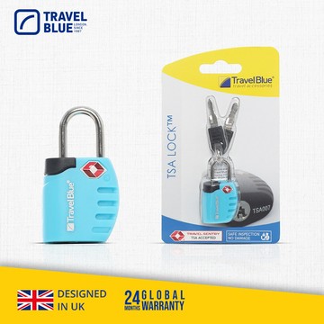 【Travel Blue 藍旅 】TSA美國海關鑰匙鎖 旅行配件 海關鎖 三色任選(全球保固24個月)