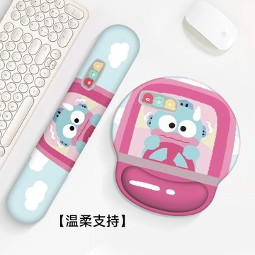 滑鼠墊🎀 可愛小丑魚護腕鼠標墊女手腕防滑辦公室筆記本電腦鍵盤手托 辦公桌墊 鼠標墊