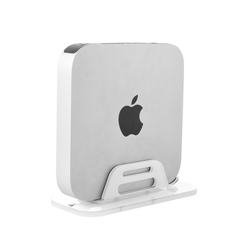 易控王 透明 萬用牆面/桌面收納支架(含底座) 適用Mac mini 路由器 機上盒 電視盒 (10-506-03)