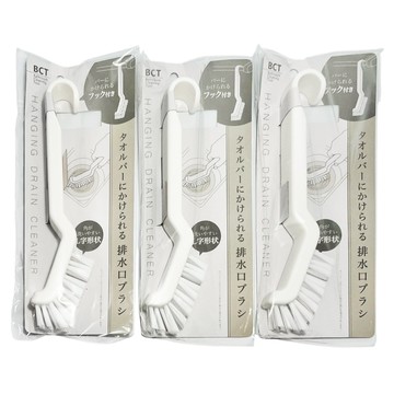 IP System 可掛式L型排水口刷3件組  白色  1組