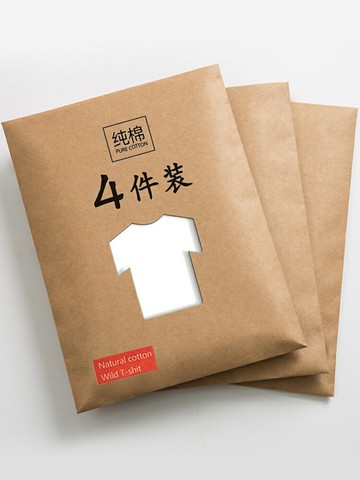 好康優選4件】男士純棉短袖T恤純色打底衫潮流男裝半袖體恤內搭上衣服長袖