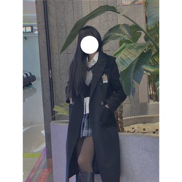 珠珠家jk長澤大秋冬加厚保暖毛呢中長款過膝外套女日系學院風大衣