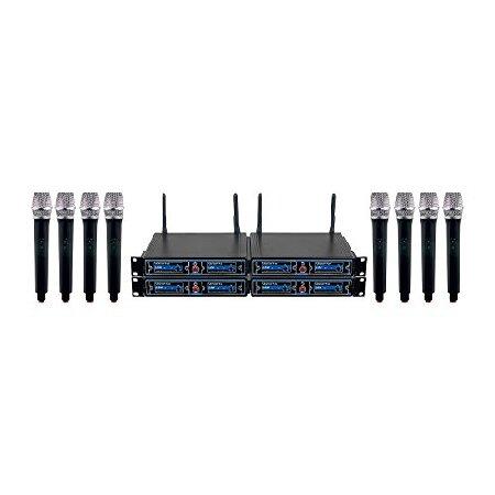 VocoPro UDH-CHOIR-8 Channel UDH Hybrid Wireless Microphone Set