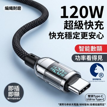 ✨台中出貨✨數顯快充線 數顯瓦數PD快充編織數據線 USB-C/Lightning接口 快充+傳輸 穩定不跳瓦 耐彎折