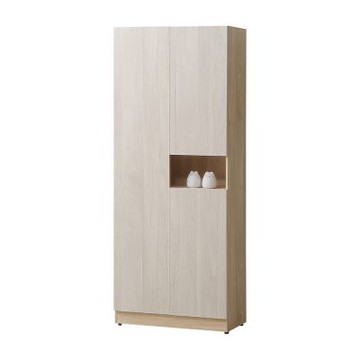 唯熙傢俱-庫柏橡木雙色2.5尺左鞋櫃